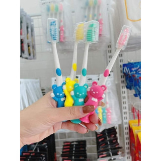 Set 4 bàn chải đánh răng trẻ em hình thú-minshop889