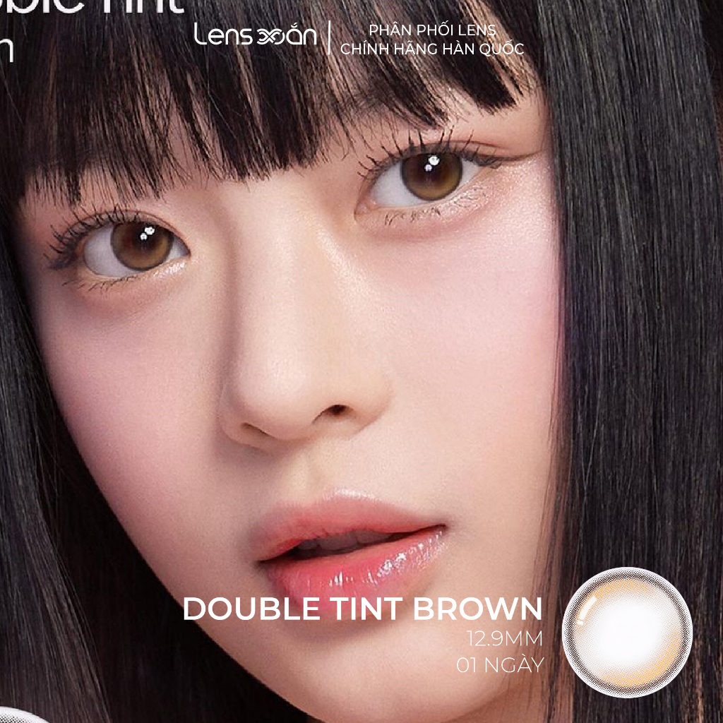 LENS 1 NGÀY tự nhiên LENS XOẮN kính áp tròng cận JISOO BLACKPINK tự nhiên có viền tròn mắt độ ẩm cao OLENS DOUBLE TINT | BigBuy360 - bigbuy360.vn
