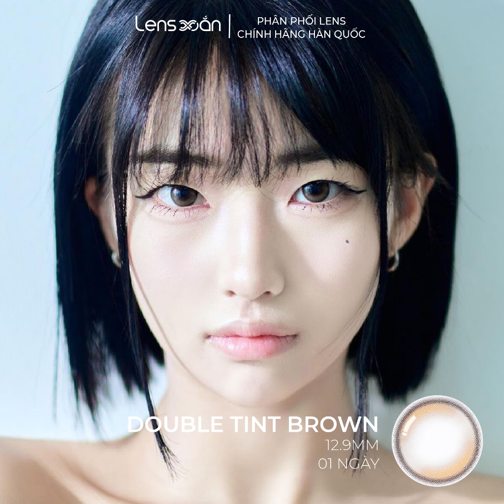 LENS 1 NGÀY tự nhiên LENS XOẮN kính áp tròng cận JISOO BLACKPINK tự nhiên có viền tròn mắt độ ẩm cao OLENS DOUBLE TINT | BigBuy360 - bigbuy360.vn