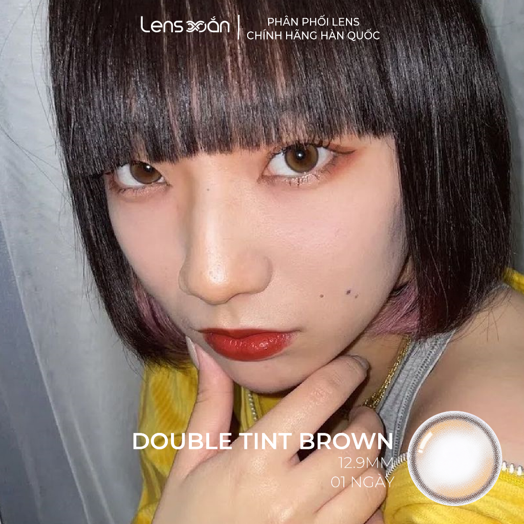 LENS 1 NGÀY tự nhiên LENS XOẮN kính áp tròng cận JISOO BLACKPINK tự nhiên có viền tròn mắt độ ẩm cao OLENS DOUBLE TINT | BigBuy360 - bigbuy360.vn