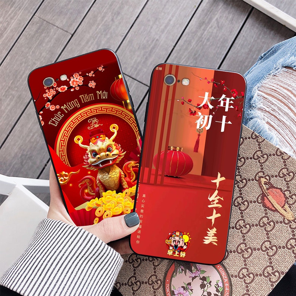 Ốp lưng Iphone 6 / ip 6S / 6 Plus / 6S Plus / ip 7 / ip 8 in hình tết giáp thìn