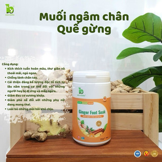 Muối ngâm chân thảo dược Quế gừng Bảo Nhiên 500gr - giúp giảm nhức chân , an thần, ngủ ngon (Việt Nam)