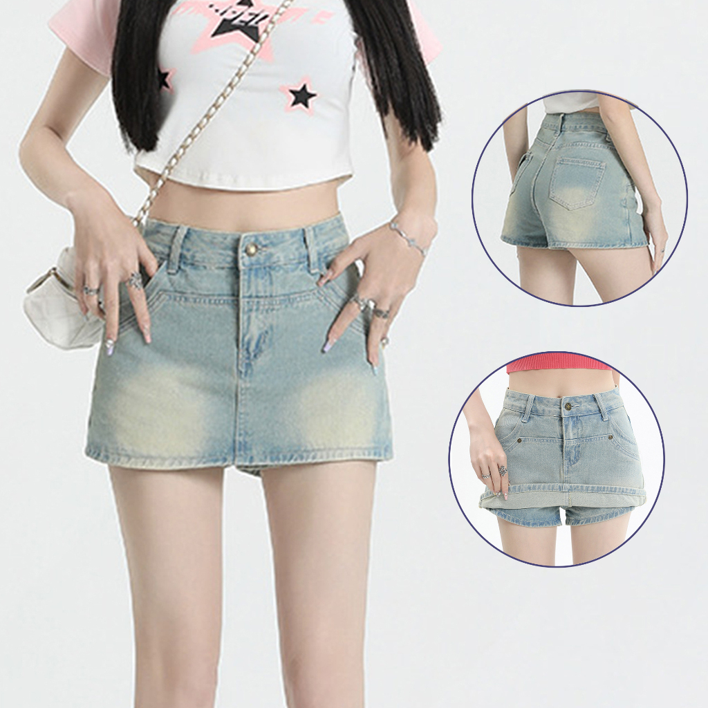 [XẢ KHO] Chân Váy Jean Chữ A Ngắn Madela, Quần Giả Váy Jean Bộ SP: Chân Váy Bò Chữ A Ngắn, Váy Bò Ngắn, Váy Jean Ngắn | BigBuy360 - bigbuy360.vn