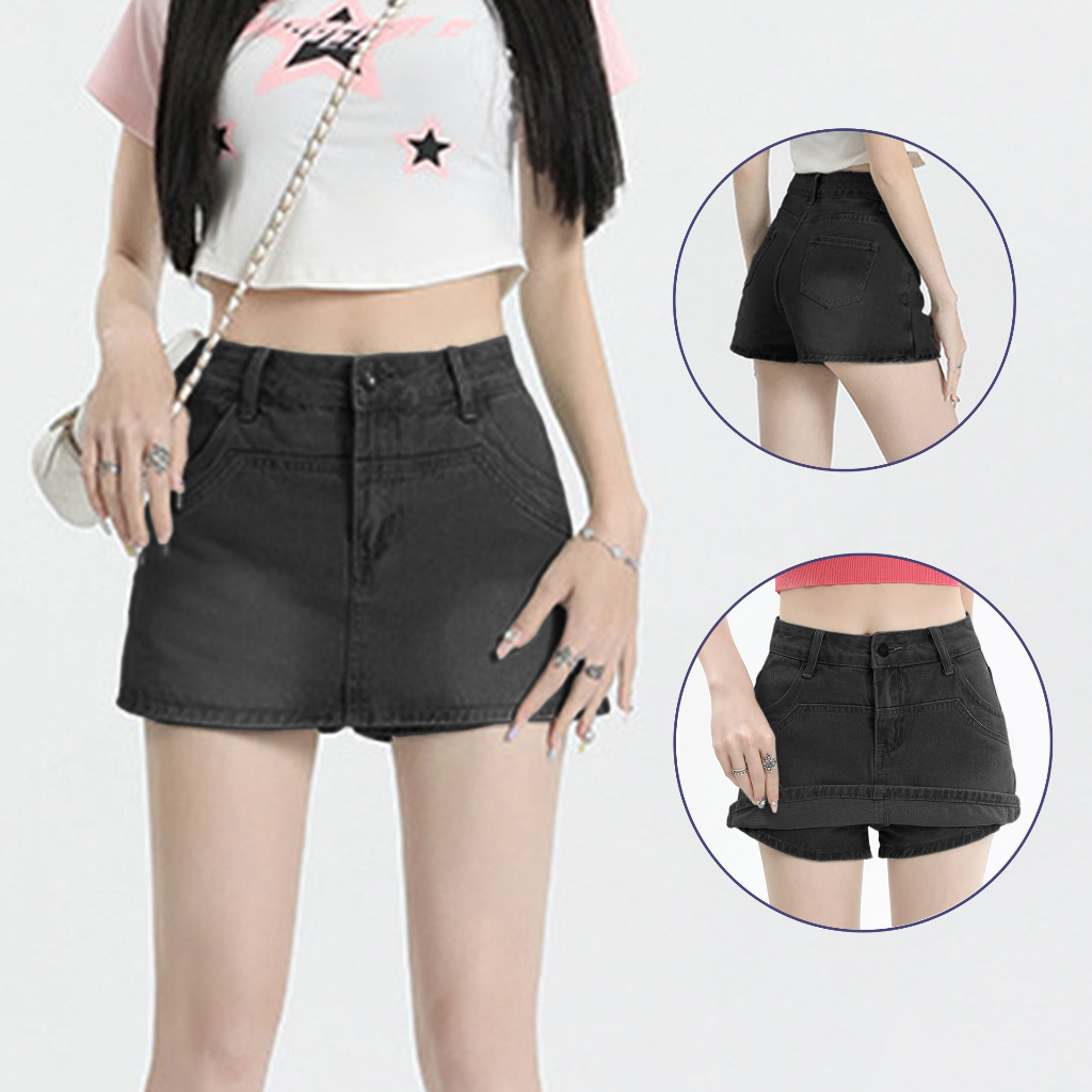 [XẢ KHO] Chân Váy Jean Chữ A Ngắn Madela, Quần Giả Váy Jean Bộ SP: Chân Váy Bò Chữ A Ngắn, Váy Bò Ngắn, Váy Jean Ngắn | BigBuy360 - bigbuy360.vn