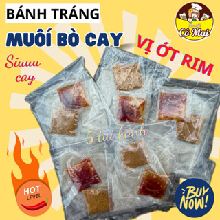 [MUỐI BÒ CAY] Set 5 BỊCH Bánh Tráng Muối Sặc Bò Cay COMAI