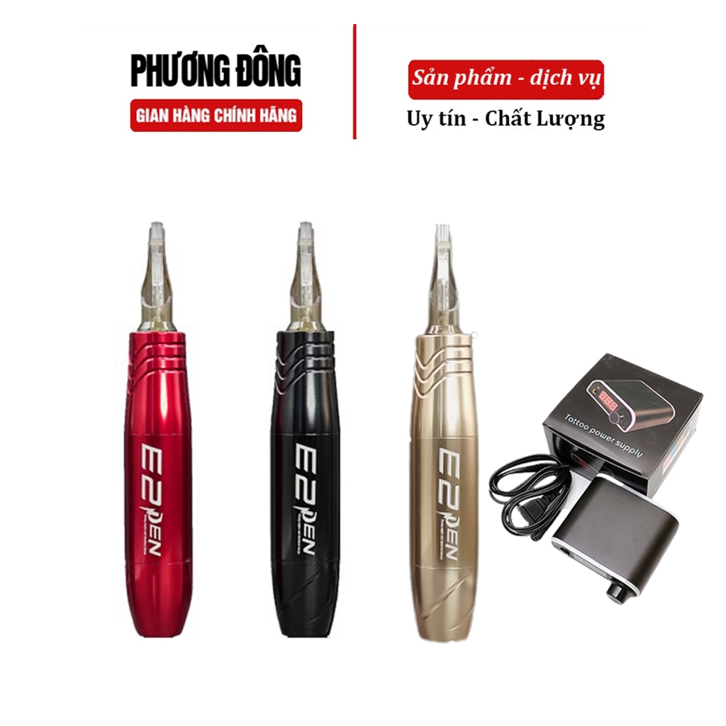 Máy phun xăm Pen E2 Mini chính hãng, máy pen phun môi mí tatto bảo hành 6