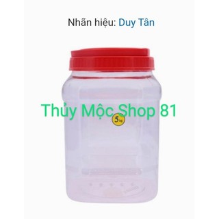 Hũ nhựa duy tân 5kg - combo 3 hũ /70k
