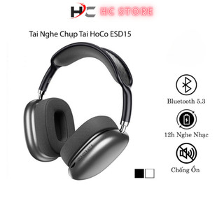 Tai nghe chụp tai bluetooth esd15 chống ồn 12h nghe nhạc kết nối 10m tzs