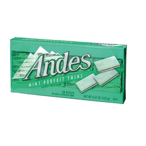 Socola bạc hà Andes thanh mỏng 132g