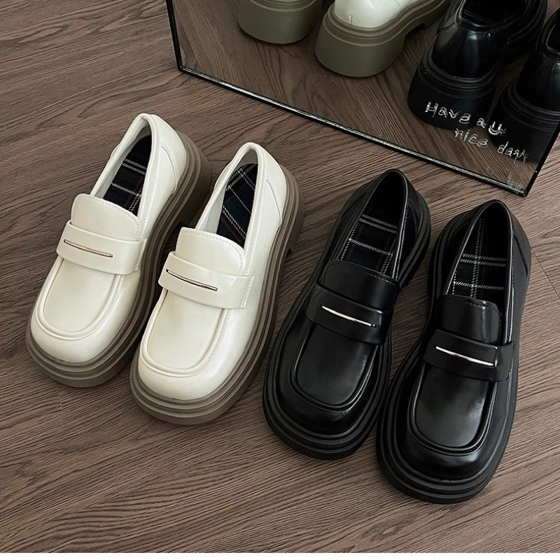 Giày loafer cao 5 phân độn đế A39