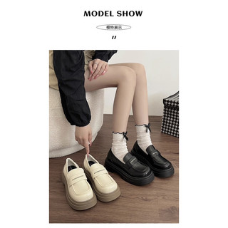Giày loafer cao 5 phân độn đế A39