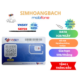 SIM 4G MOBI TỶ GB SKY59/SKY69A/SK77 - MIỄN PHÍ THÁNG ĐẦU + TẶNG QUE CHỌT SIM