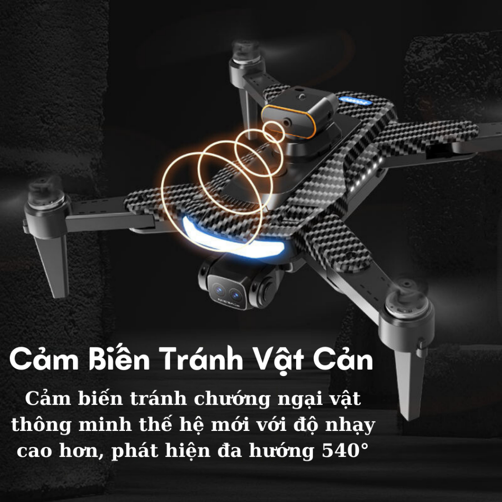 Máy Bay Điều Khiển Từ Xa, Flycam Mini A14 Pro, Ply cam Cảm Biến Tránh Vật Cản, pin 2500mA bay 25 phút | BigBuy360 - bigbuy360.vn