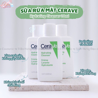 Sữa rửa mặt, sữa dưỡng da Cerave 20ml 30ml