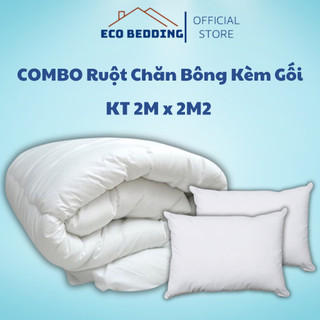 Set ruột chăn và ruột gối bông gòn, ruột chăn bông gòn cao cấp nhập khẩu hàn quốc