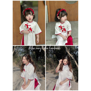 Áo dài Thanh Đào bé gái🌸(Nhà may Xuka handmade)