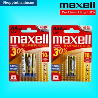 Pin AA - Pin AAA Maxell SUPER ALKALINE Dung Lượng Cao Vượt Trội