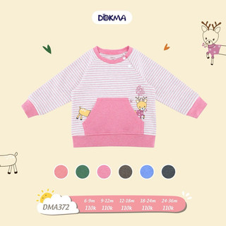 Áo nỉ dokma cúc bấm cho bé 6-36m