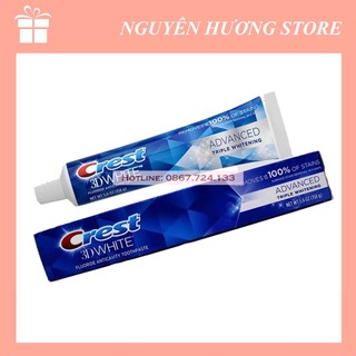 Kem đánh răng Crest 3D White, Kem đánh răng Crest làm trắng răng, hàng nhập khẩu mỹ