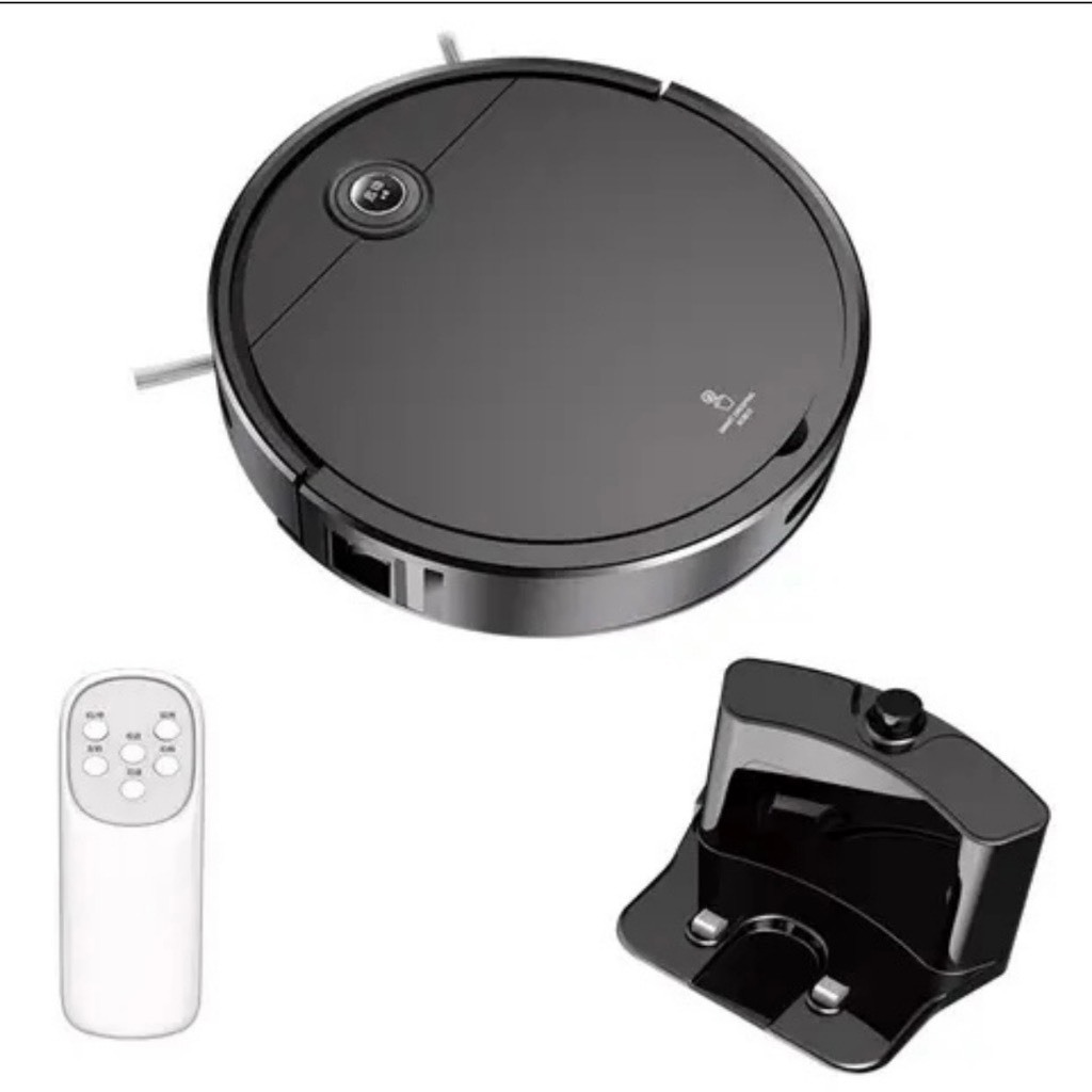 Robot Hút Bụi Tự Động Sạc Pin - Lau Quét Nhà - Kết Nối Điều Khiển Thông Minh - Có Cảm Biến Chống Rơi, Tránh Vật Cản