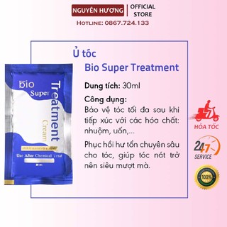 Kem ủ tóc Green Bio Super Treatment Cream Thái Lan - gói 30g