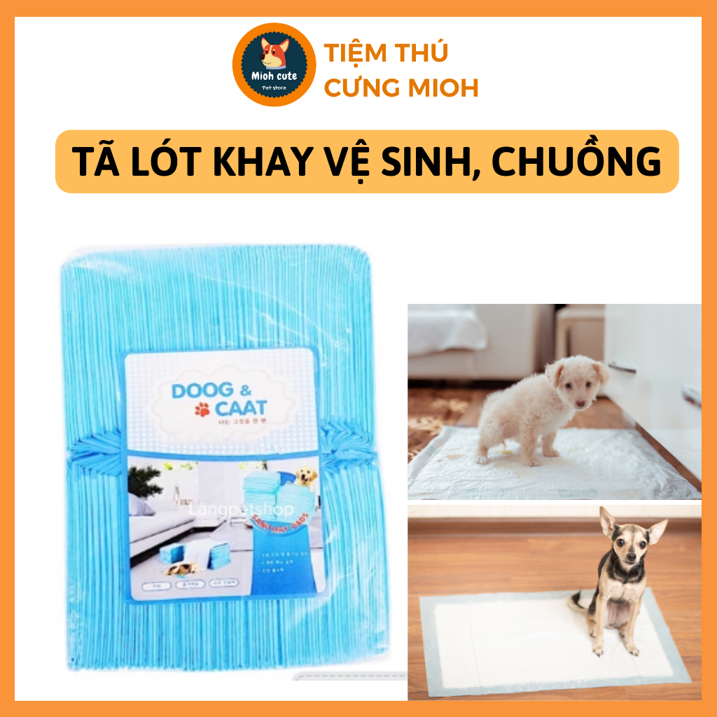 Tã lót chuồng, khay vệ sinh cho thú cưng nhiều size