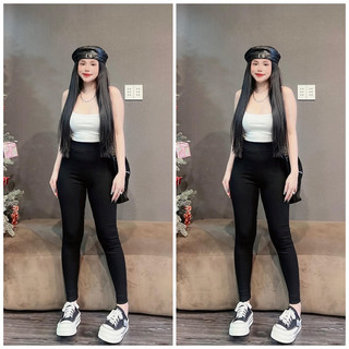 Quần legging dài cao cấp chất U mì hàn
