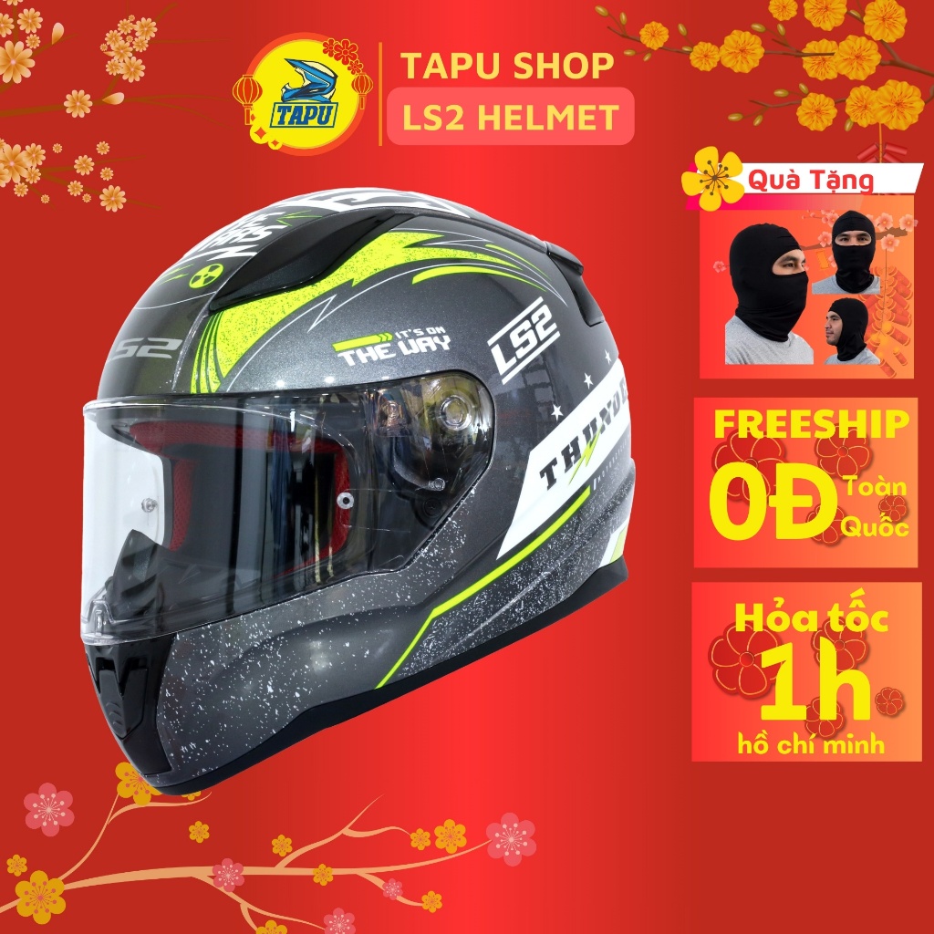 NÓN BẢO HIỂM FULLFACE LS2 RAPID FF353 THUNDER (PHIÊN BẢN ĐẶC BIỆT KỈ NIỆM 10 NĂM LS2)
