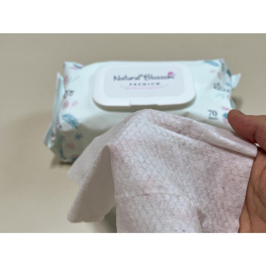 Giấy ướt thuần chay Natural Blossom an toàn cho bé sơ sinh da nhạy cảm nhất