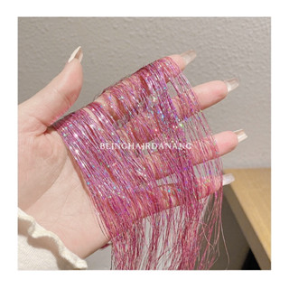 Sợi kim tuyến nối tóc 150CM, nối BLING BLING HAIR_Có chịu nhiệt_Màu độc quyền_ Blinghairdanang