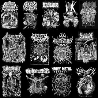 Hình ủi nhiệt quần áo đầu lâu skull size nhỏ SK16