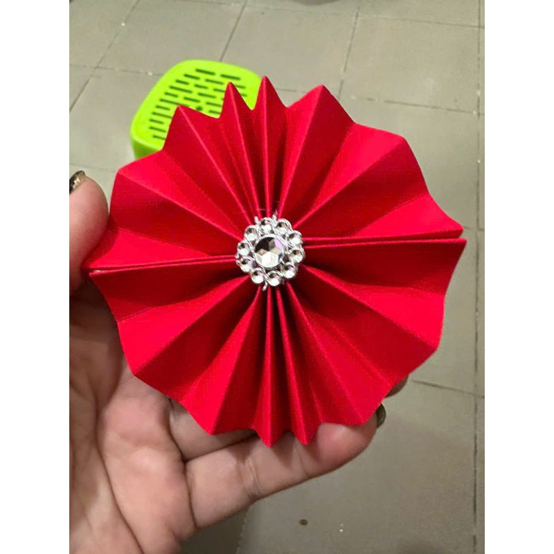 Combo 10 Quạt 9cm đính đá