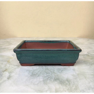 Chậu bonsai Chữ nhật mini men hỏa biến gốm Bát tràng 1 size