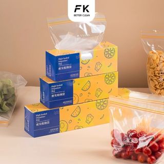Túi zip đựng thực phẩm trong suốt có khóa đôi, túi díp bọc thực phẩm có khóa bám kín