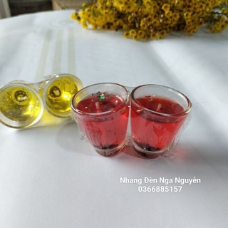 Đèn cầy ly rượu bầu