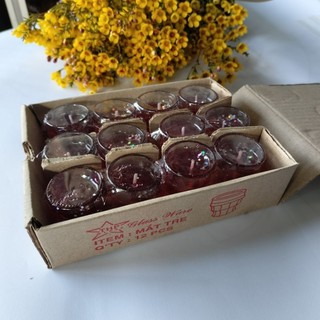 (1 cặp)Đèn cầy ly mắt tre thờ cúng