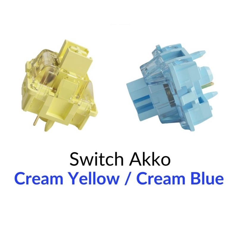 Switch bàn phím cơ Akko Cream Yellow/Blue Pro V3 / Leobog - Âm creamy đã được bôi trơn Riokeyboard