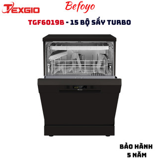 Máy rửa bát Texgio TGF6019B 15 bộ sấy Turbo - máy rửa chén Texgio chính hãng