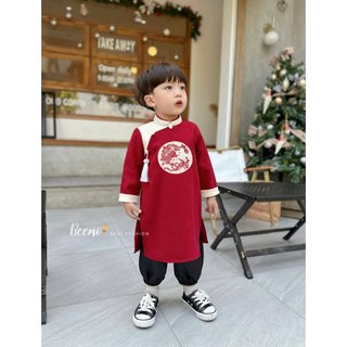 [TẾT FREE SHIP] Áo dài cách Tân bé trai hàng thiết kế cực đẹp kèm quần (hàng loại 1 bao đổi trả 5 ngày)