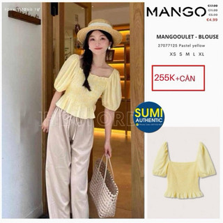 Áo cổ vuông Mango Auth vợt sale