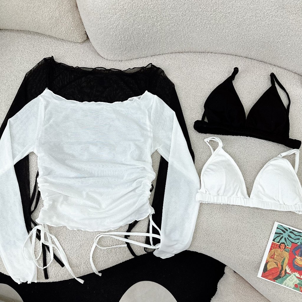 Áo Nữ Croptop Co Giản Khóa Chuẩn Form Basic (Có Ảnh Thật) (PK62)