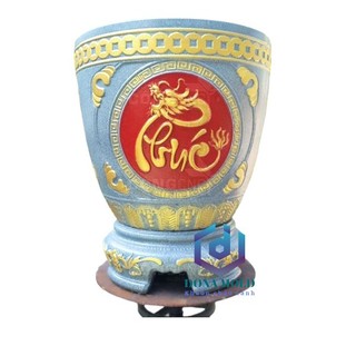Khuôn chậu tròn thống rộng 48 cao 43 cm. Khuôn chậu cảnh ABS