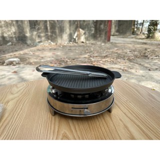 Bếp cồn chảo gang mini dã ngoại bếp nướng cồn chuyên cho quán ăn nhà hàng và gia đình