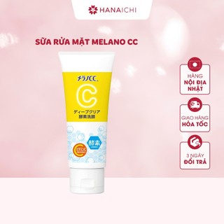 Sữa rửa mặt trắng da giảm nám Melano CC Rohto 130gr