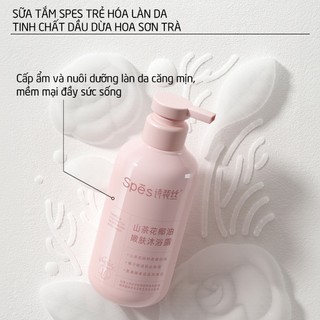 Sữa tắm nước hoa spes tinh dầu dừa hoa sơn trà trẻ hóa làn da 500ml