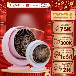 Quạt Sưởi Mini Tròn, Quạt Sưởi Để Bàn Thích Hợp Cho Dân Văn Phòng Công Suất 800W GODWELL