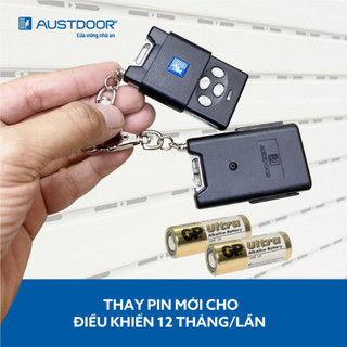 Điều khiển cửa cuốn Austdoor - Remote khoá cửa cuốn mã nhảy chống sao chép