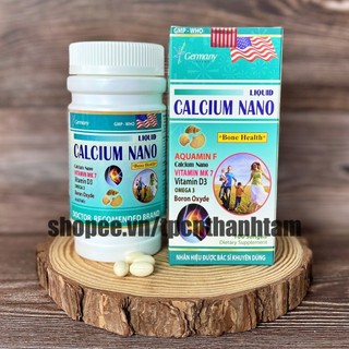 Viên uống CHAI - CALCIUM NANO LIQUID bổ sung canxi, vitamin và các khoáng chất cần thiết - Hộp 100 viên