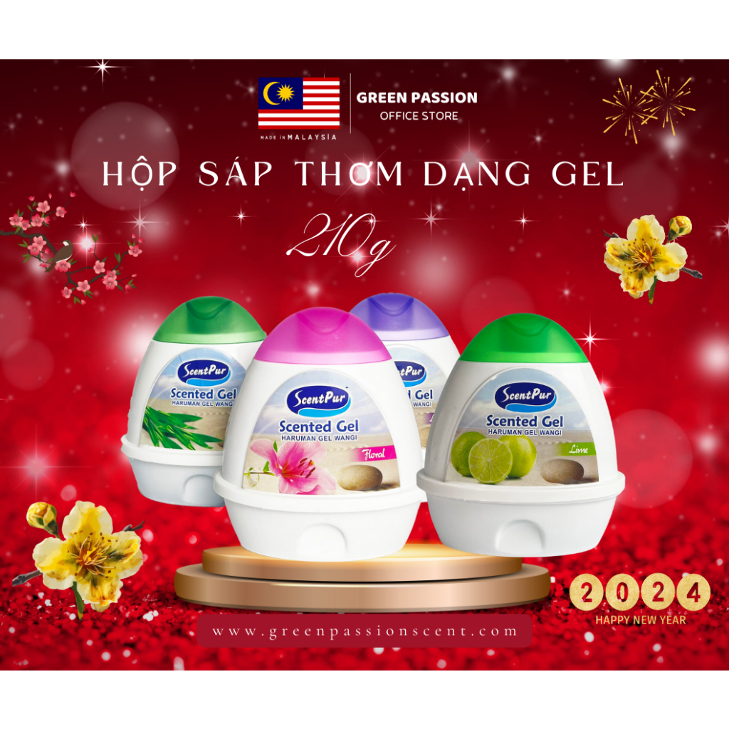Sáp thơm phòng khử mùi hôi 210g Với 05 hương thơm