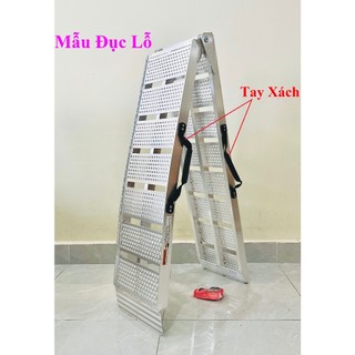 Thang dẫn xe máy lên xe bán tải bản đục lỗ mẫu mới 2024